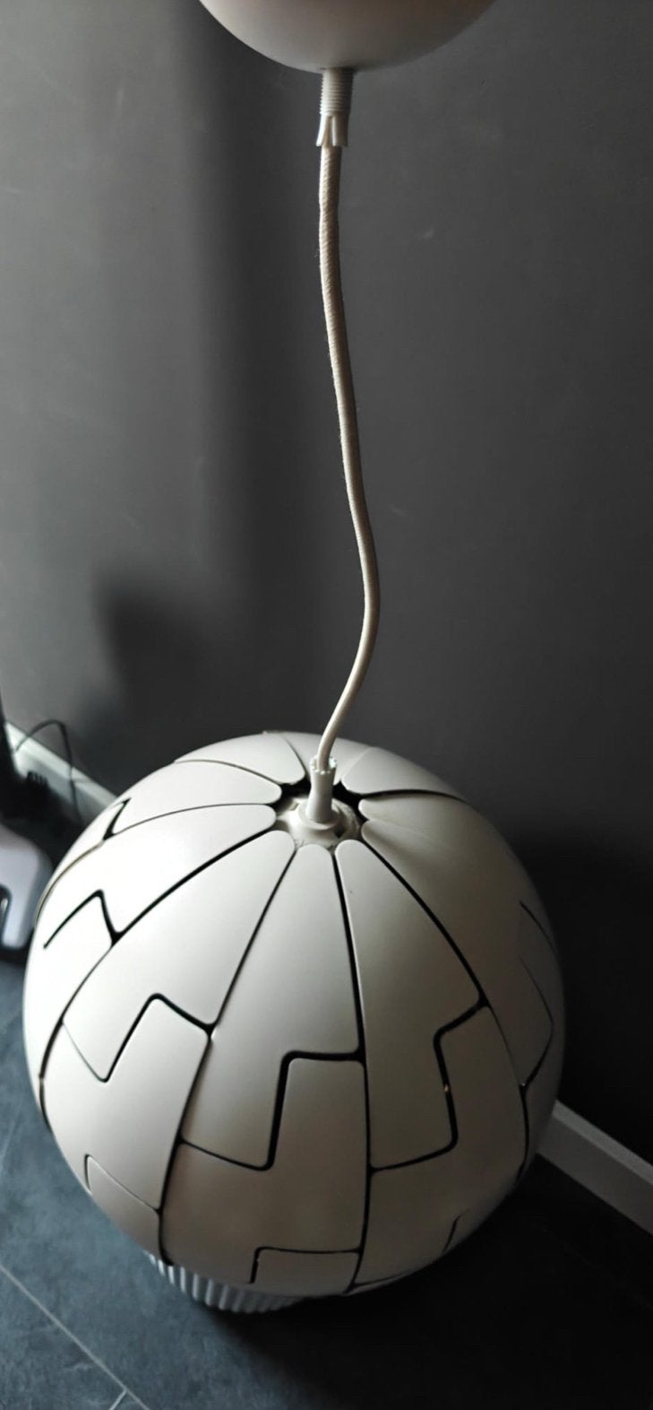 IKEA lamp wit bol - Unieke design hanglamp, Ophalen of Verzenden, Gebruikt, Kunststof