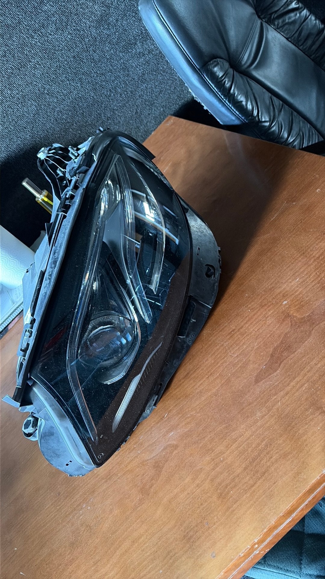 Mercedes koplamp, Ophalen, Mercedes-Benz
