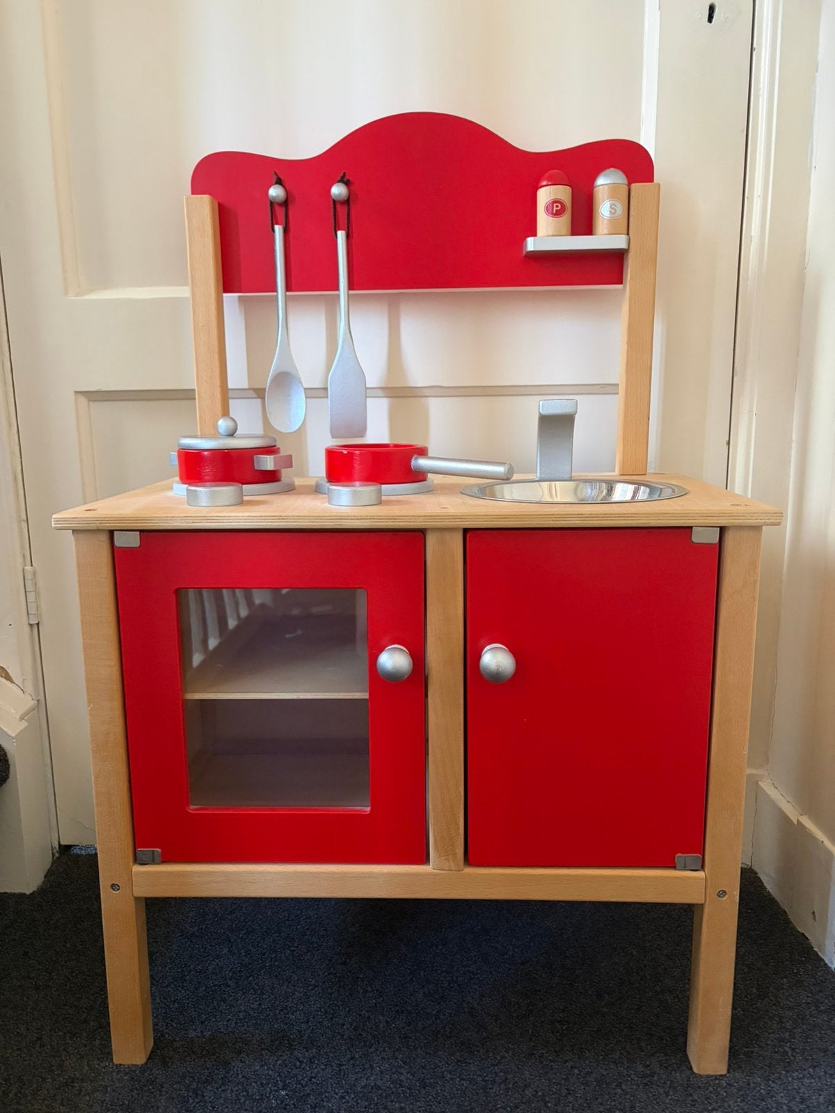 Houten speelgoed keuken, Ophalen, Zo goed als nieuw