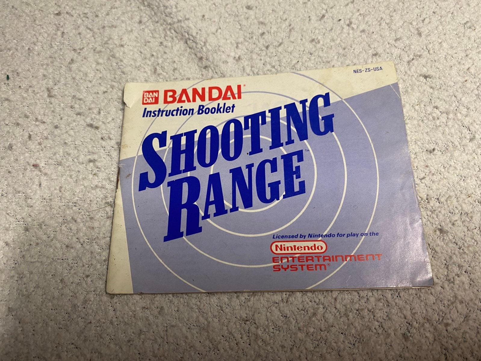 Boekje voor Shooting range voor de NES, Spelcomputers en Games, Games | Nintendo NES, Gebruikt, Shooter, 1 speler, Ophalen of Verzenden