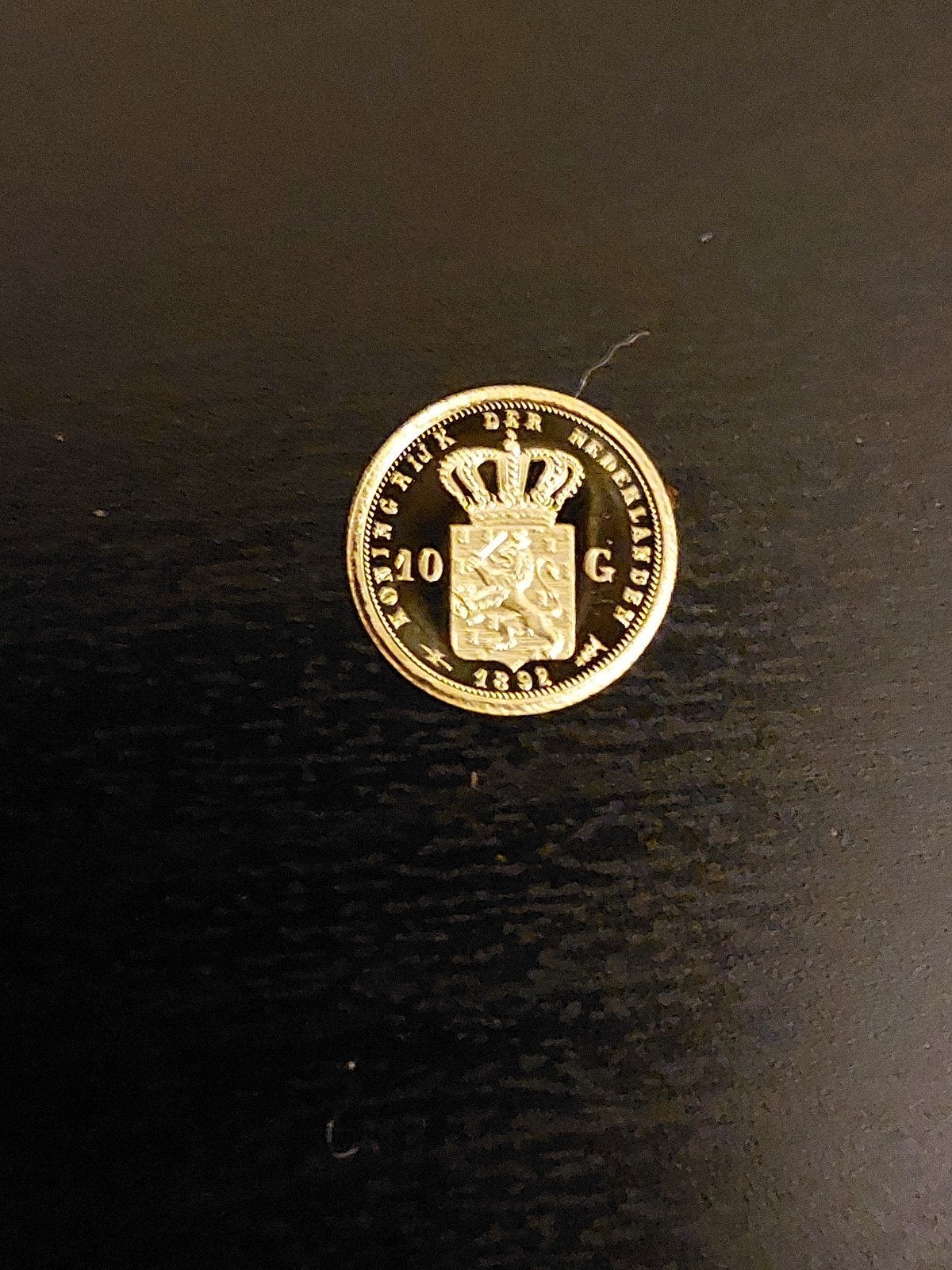 Gouden miniatuur 10 Gulden 1 gram puur goud Wilhelmina 1898, Koningin Wilhelmina, Losse munt, 10 gulden, Goud