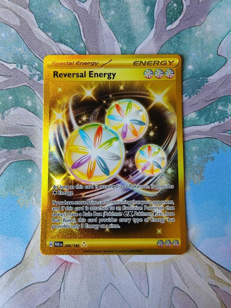 Pokemon paradox rift reversal energy 266/182, Ophalen of Verzenden, Nieuw, Losse kaart, Foil