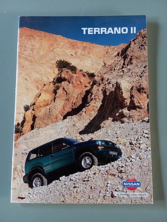Nissan Terrano II [ 1 / 1996 ] 34 pag. Duits, Verzenden, Zo goed als nieuw, Nissan