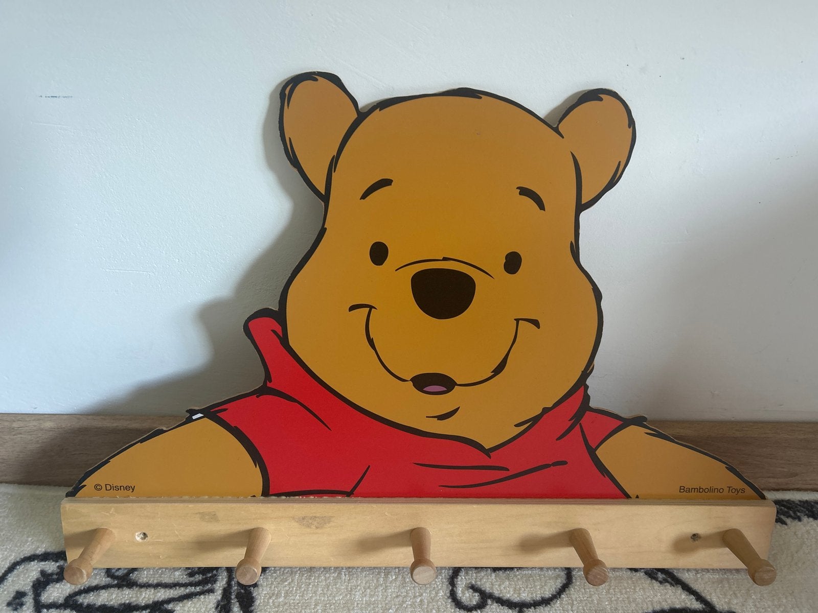 Winnie de Poeh Kinderkapstok - Bambolino Toys, Ophalen, Gebruikt, Hout, Kinderkapstok