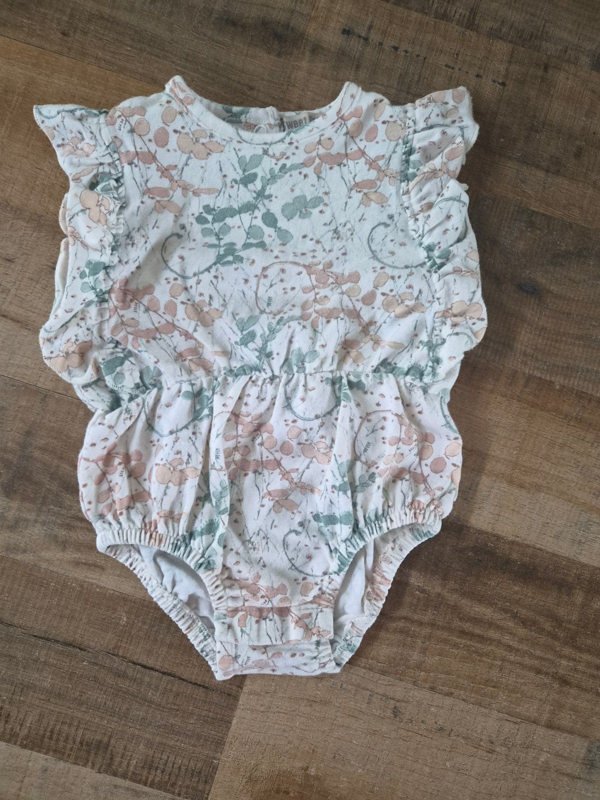 Sweet Petit romper met bloemenprint - maat 74, Ophalen of Verzenden, Zo goed als nieuw, Sweet Petit, Meisje