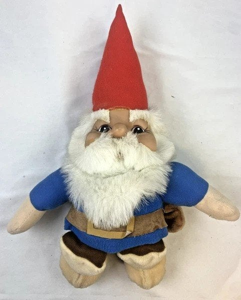 David de Kabouter pluche 1989 vintage stoffen pop 45cm zacht