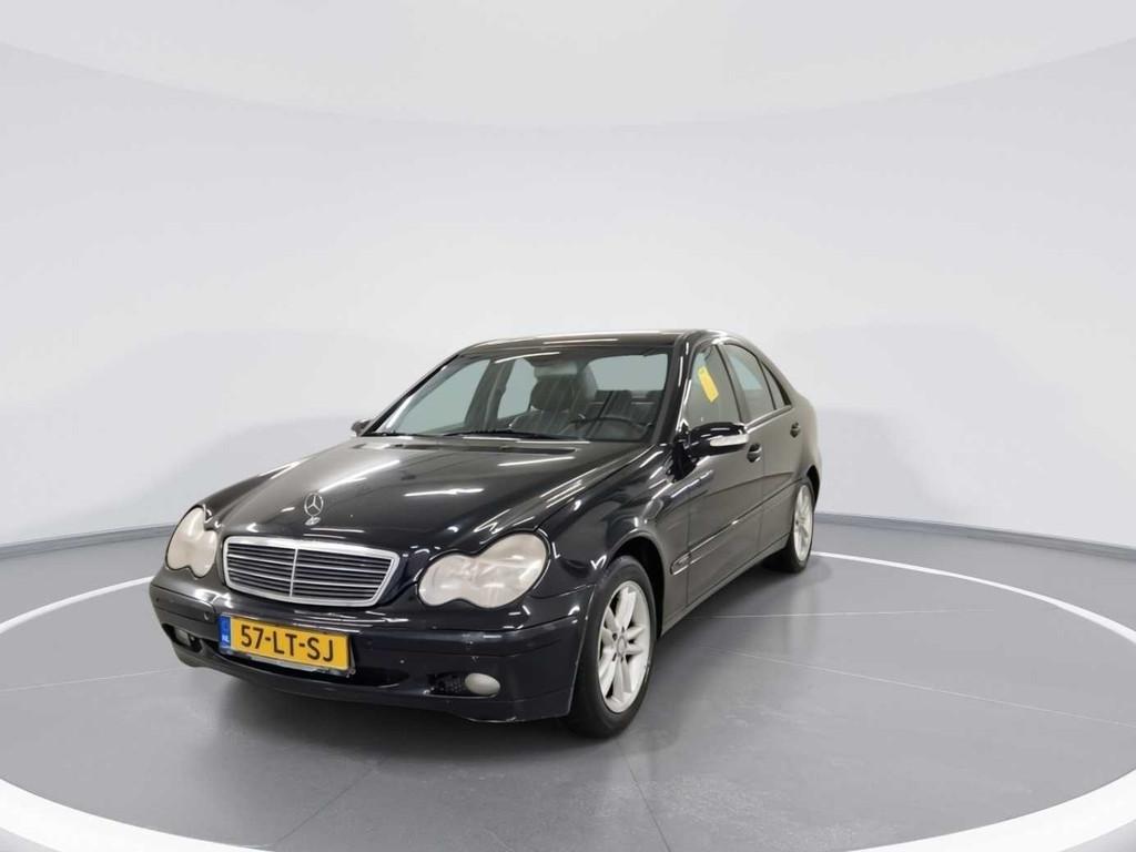 Mercedes-Benz C-klasse 180 Kompressor Amice 2003 | 57-LT-SJ, Auto's, Automaat, Achterwielaandrijving, Gebruikt, Zwart