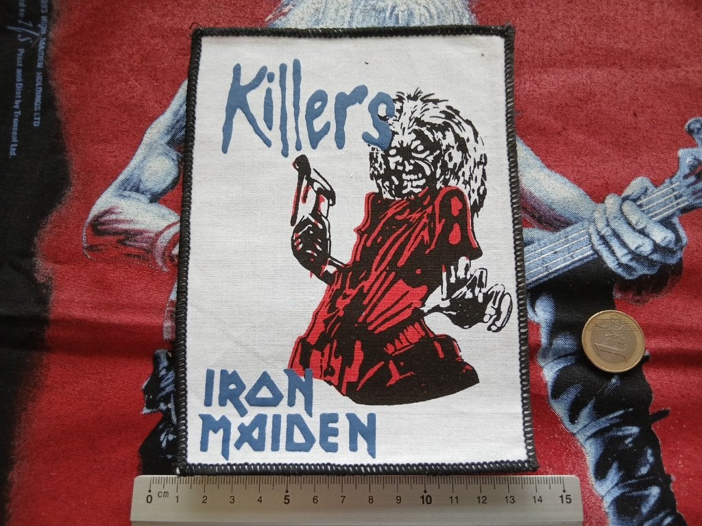 Iron Maiden 1981 patch Killers vintage mini back patch 130, Verzamelen, Ophalen of Verzenden, Nieuw, Kleding