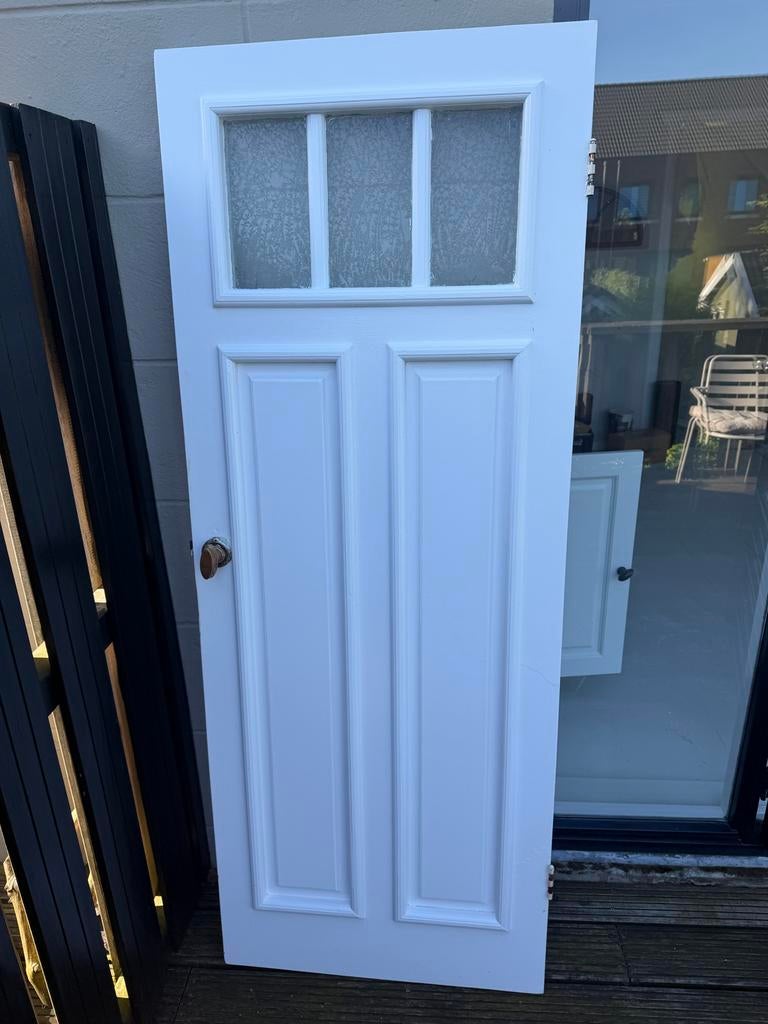 Oude binnendeur jaren '30 woning 188x72,6 cm, Doe-het-zelf en Verbouw, Deuren en Horren, Ophalen, Gebruikt, Minder dan 80 cm, Binnendeur