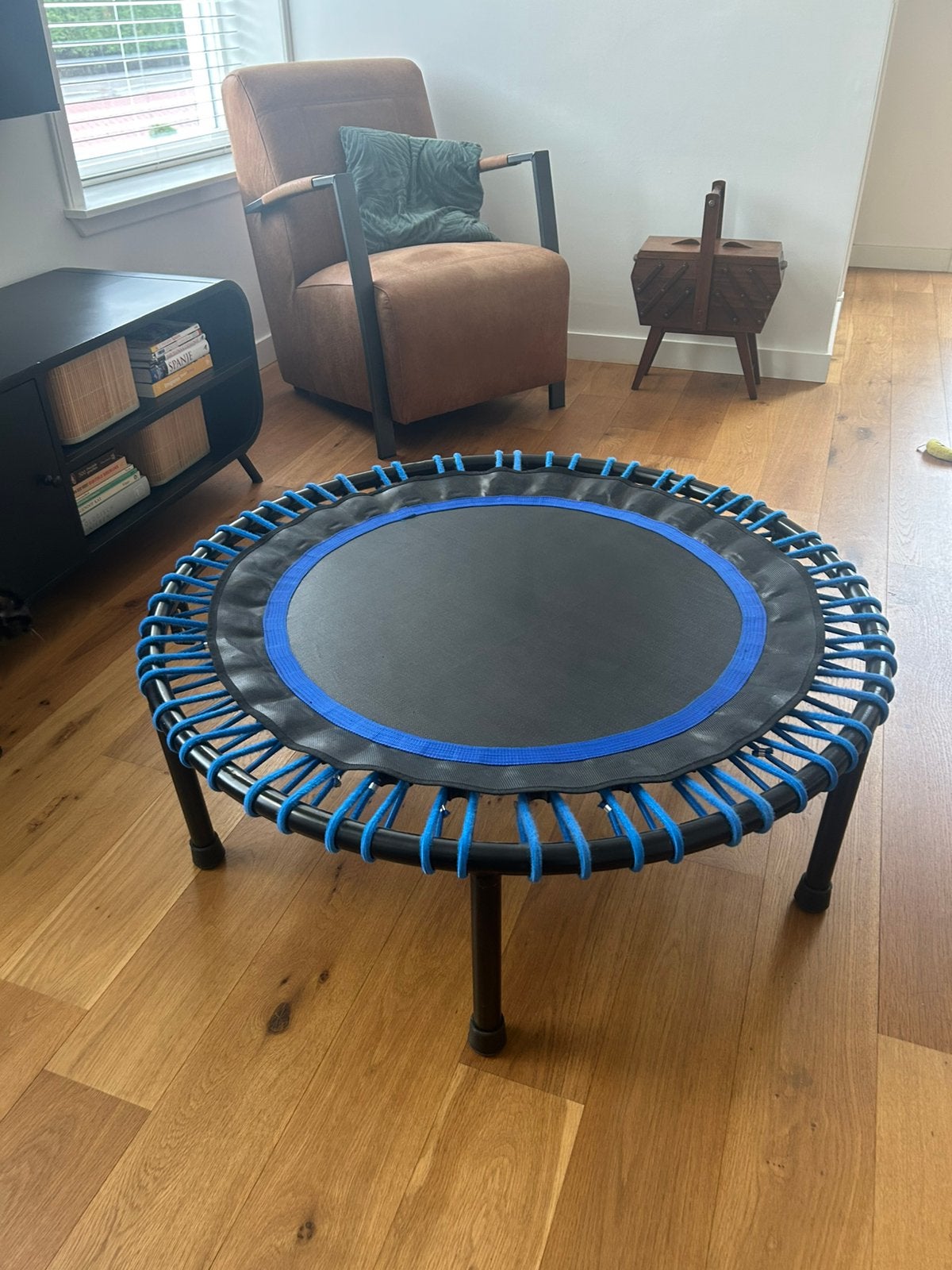 Flexbounce Fitness Trampoline 100 cm met elastieken, Ophalen, Gebruikt, Rug, Overige typen