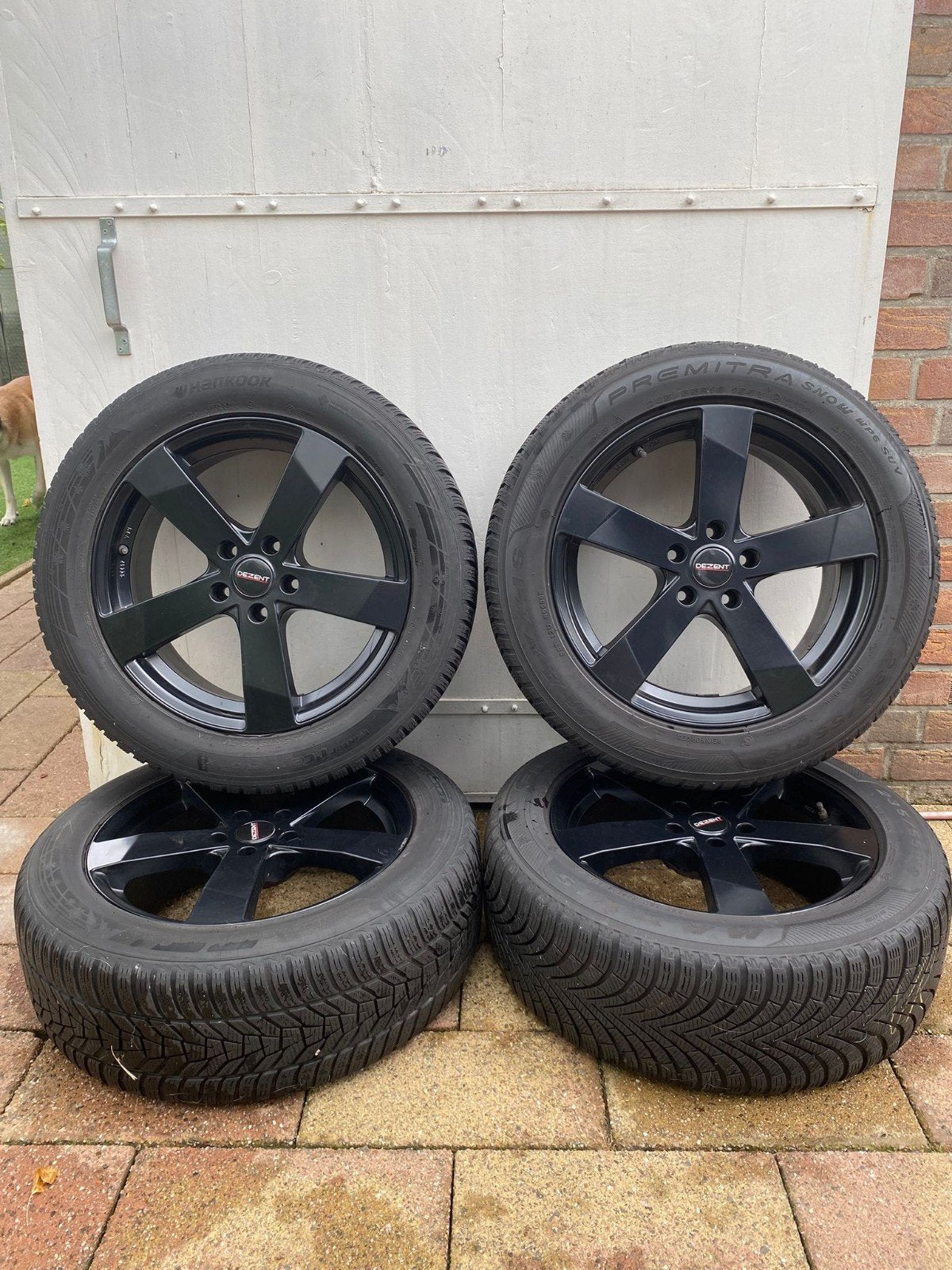 4 DEZENT Lichtmetalen Velgen met Winterbanden 235/55 R18, Ophalen, Nieuw