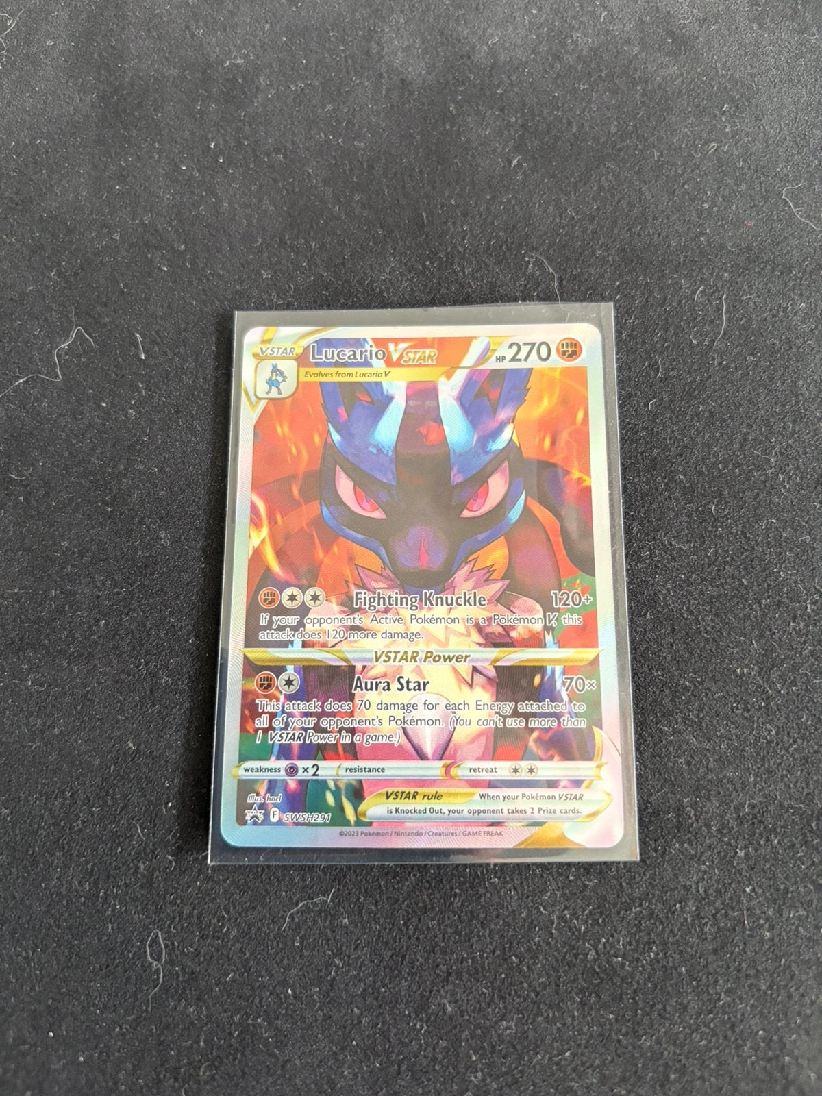 Lucario V Star Swsh291 - Pokemon kaart Promo, Ophalen, Zo goed als nieuw