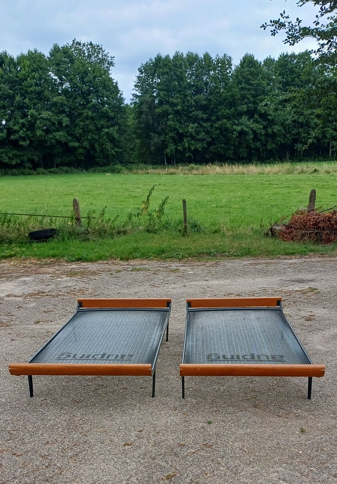 Twee vintage auping cleopatra bedbodem  daybed 190 x 90, Ophalen of Verzenden