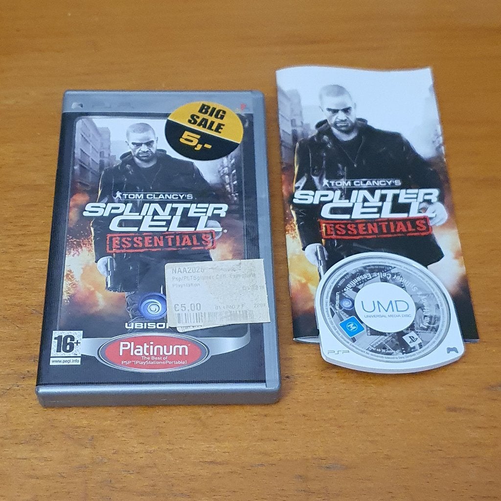 PSP | Splinter Cell Essentials, Spelcomputers en Games, Games | Sony PlayStation Portable, Gebruikt, Vanaf 18 jaar, Shooter, 1 speler