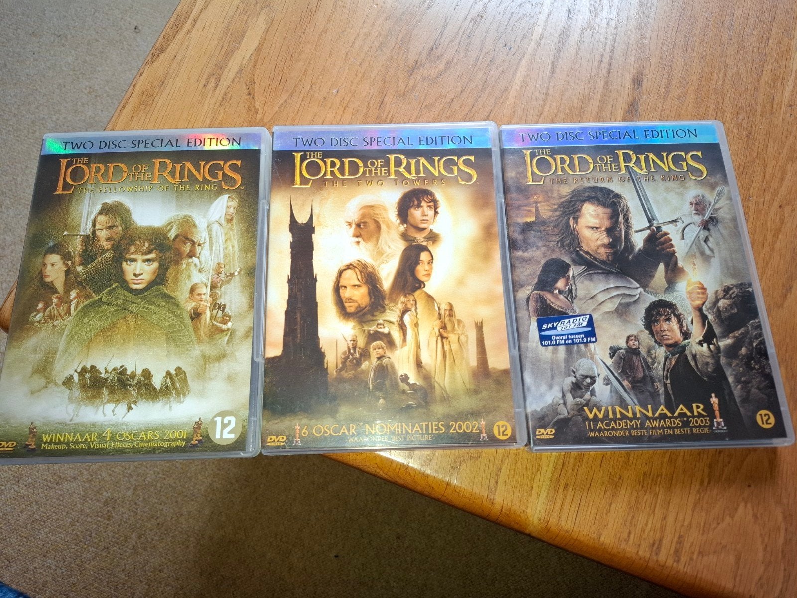 The Lord of the Rings: Complete Trilogie (3 Films) DVD, Nederlands, Actie, Ophalen of Verzenden, Zo goed als nieuw