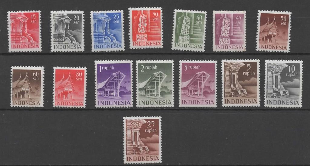 Indonesia Tempels en Woningen, Verzenden, Postfris, Zuidoost-Azië