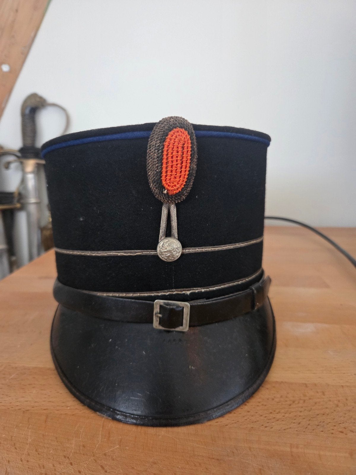 Kepie M1928 Cavalerie Huzaren Subaltern Officier - Topstaat, Ophalen of Verzenden, Landmacht, Nederland, Helm of Baret