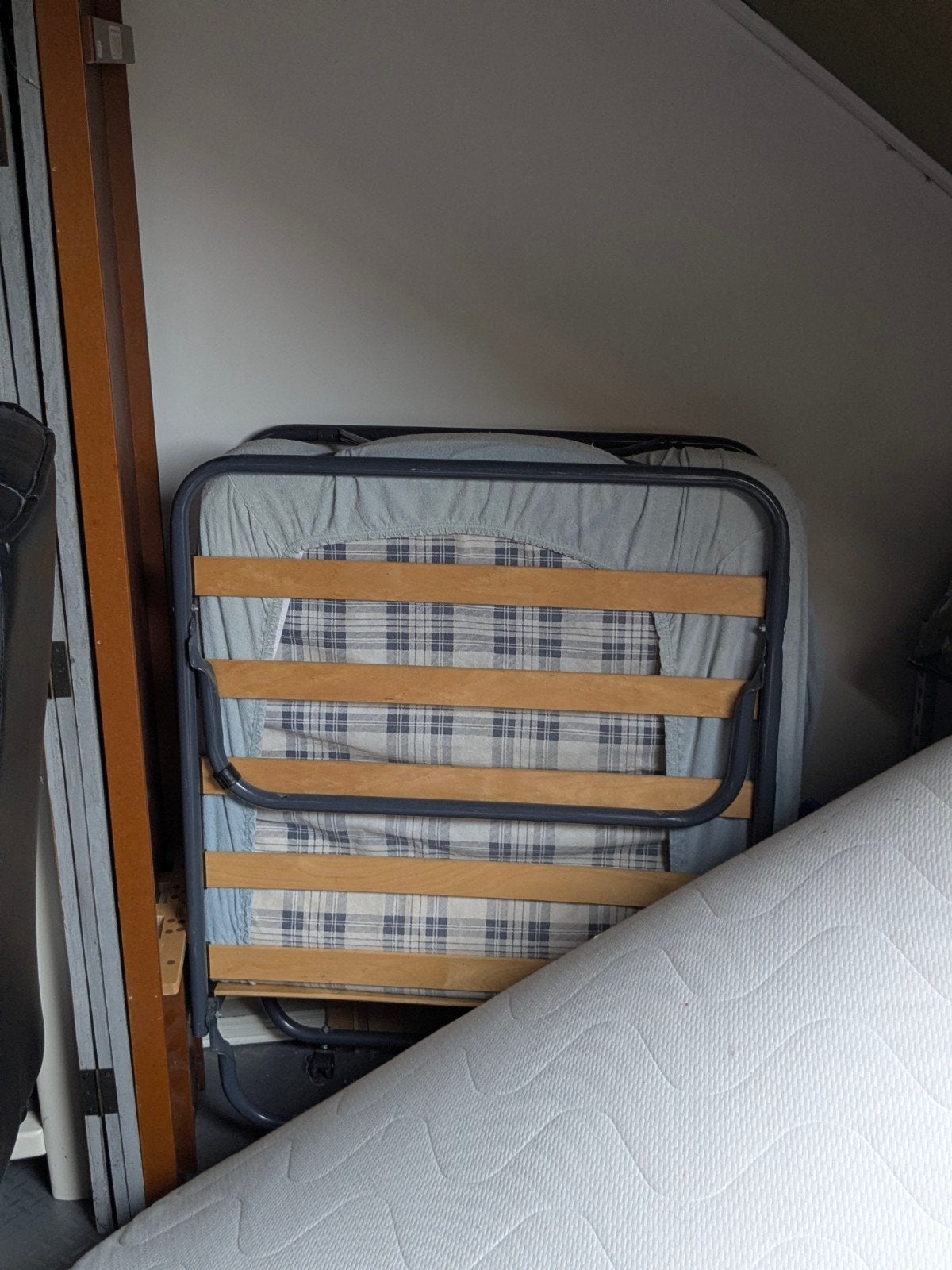 Vouwbed, logeerbed 1persoons, Ophalen, Gebruikt, Eenpersoons, 80 cm