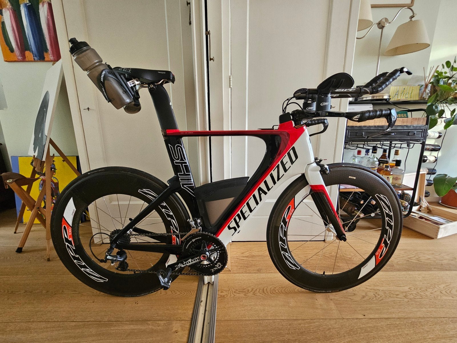 Specialized Shiv Triathlon/TT-fiets - Dura Ace, Zipp, Carbon, Zo goed als nieuw, 15 tot 20 versnellingen, 53 tot 57 cm