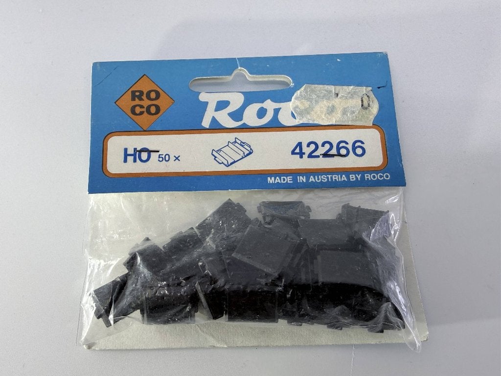 Roco 42266 - H0 Railclips 50 stuks in verpakking, Gelijkstroom, Rails, Ophalen of Verzenden, Zo goed als nieuw