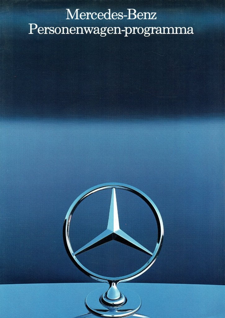 Folder Mercedes-Benz Personenwagen-programma (1985), Verzenden, Gelezen, Mercedes