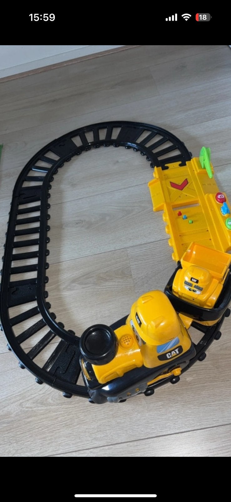 Trein set, Kinderen en Baby's, Speelgoed | Racebanen, Ophalen of Verzenden, Zo goed als nieuw, Elektrisch, Overige merken