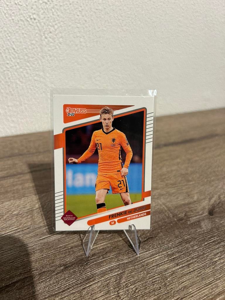 Frenkie de Jong 2021-22 Panini Donruss Road to Qatar 2022 93, Ophalen of Verzenden, Zo goed als nieuw, Buitenlandse clubs, Poster, Plaatje of Sticker