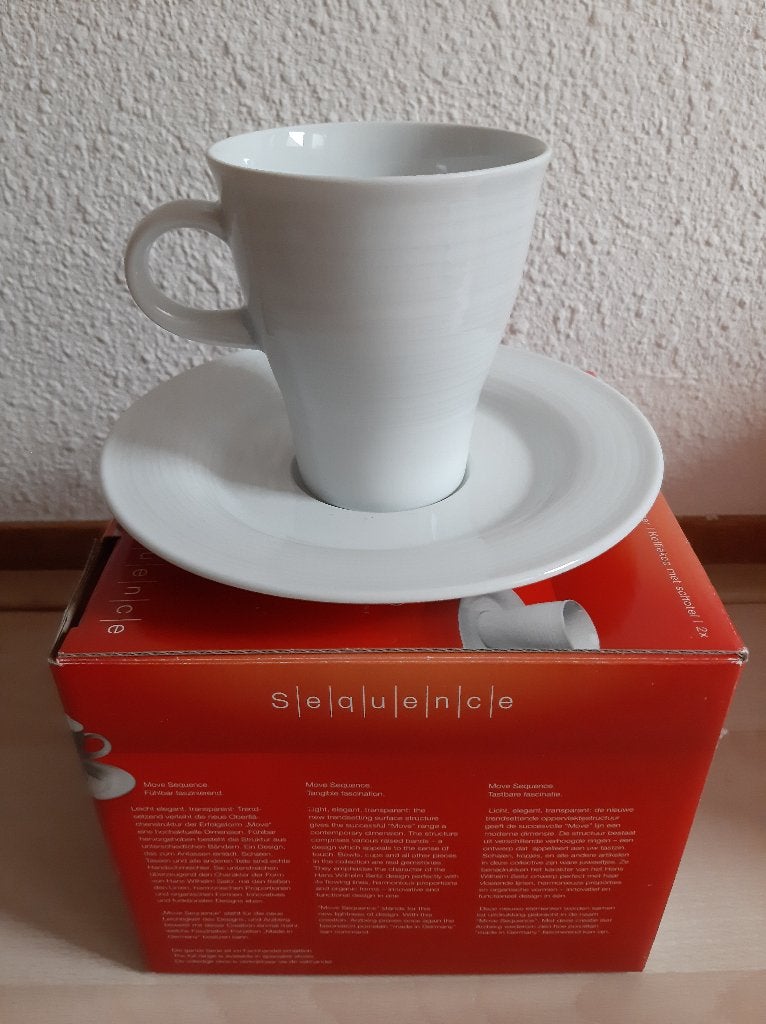 Nieuw Arzberg koffiekoppen met schotels, Nieuw, Ophalen of Verzenden, Overige stijlen, Kop(pen) en/of Schotel(s)