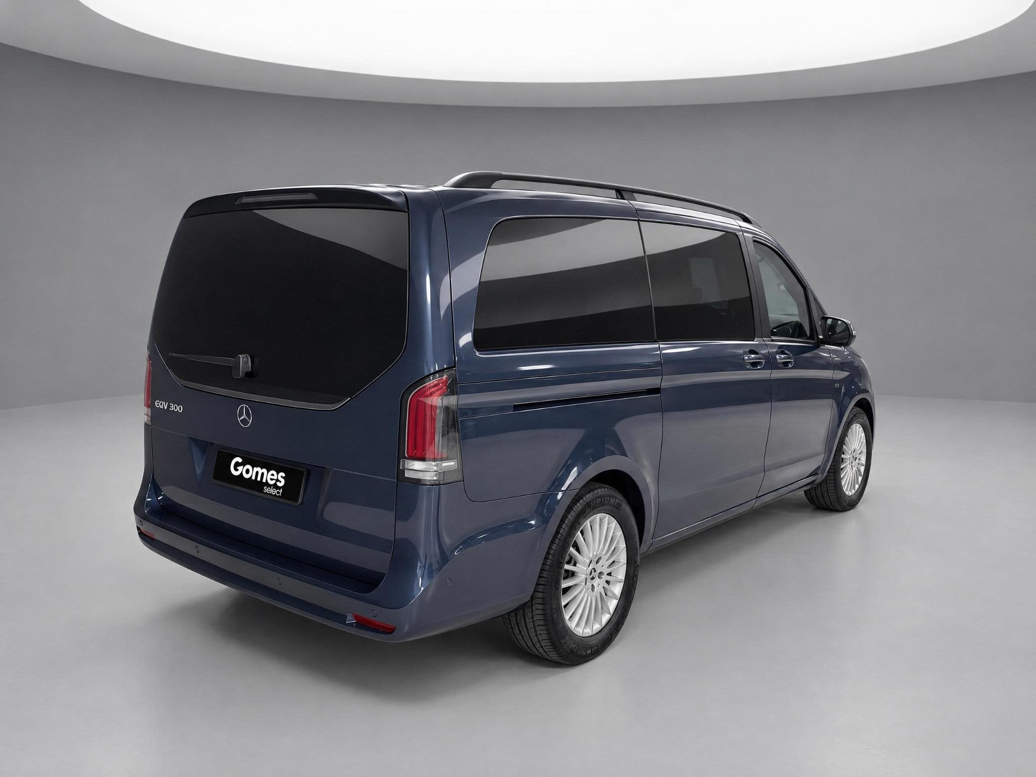 Mercedes-Benz EQV 300 L2 90kWh DC | Stoelverwarming | Rijass, Auto's, 12 maanden, Stof, Zwart, Blauw