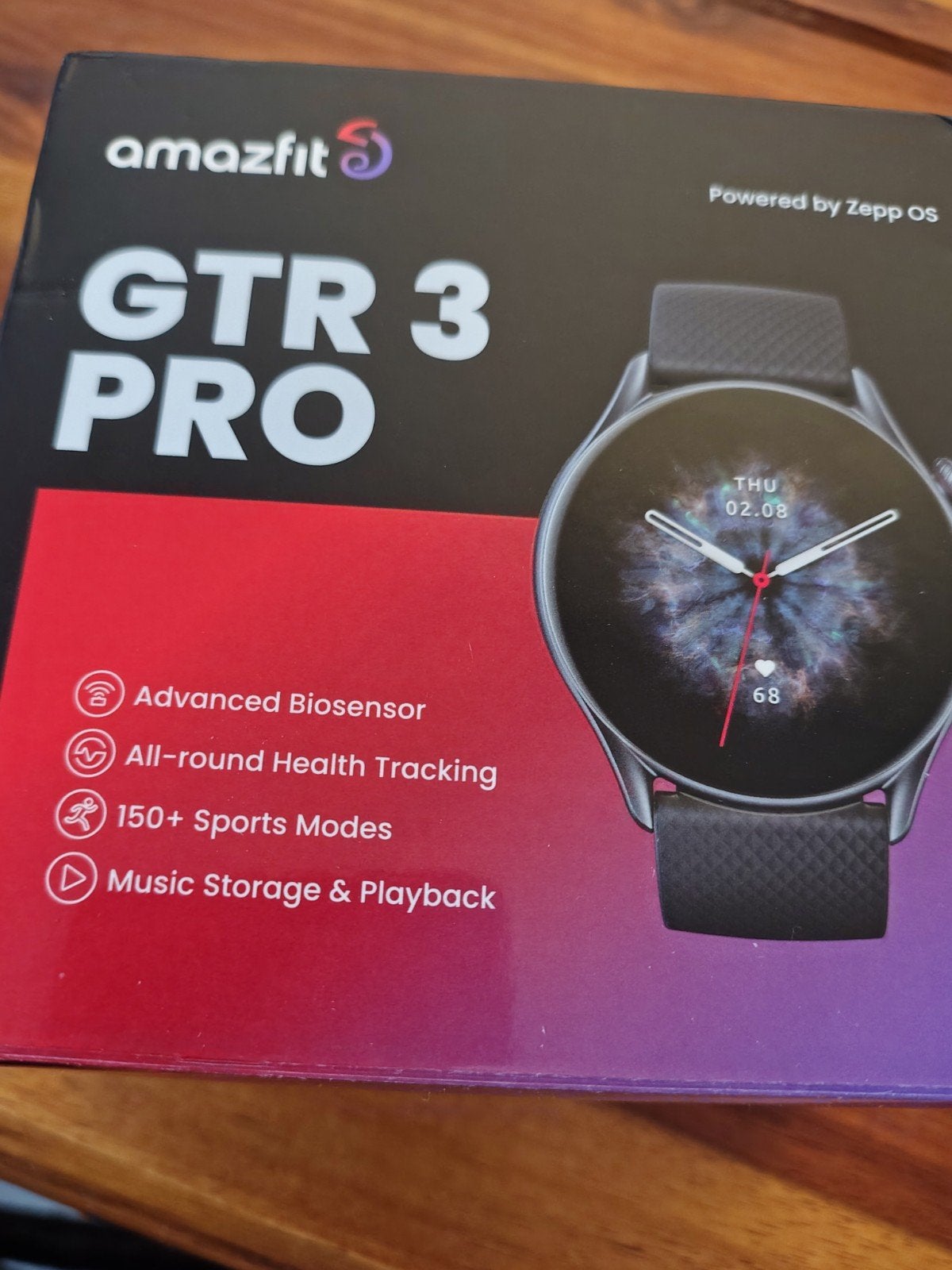 Amazfit GTR 3 Pro Smartwatch - Zo goed als nieuw, Amazfit, Zwart, Ophalen of Verzenden, Zo goed als nieuw