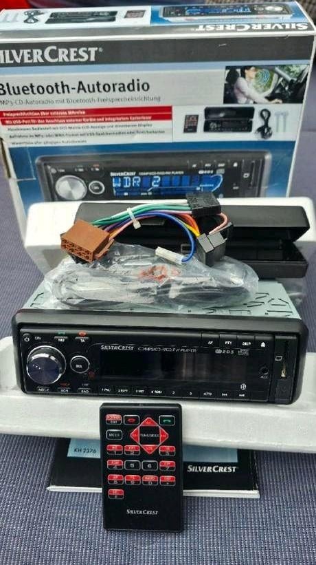 Nieuw SilverCrest Bluetooth Autoradio met afstandsbediening, Auto diversen, Ophalen, Nieuw