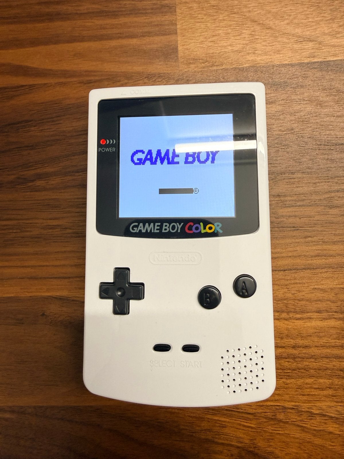 Game Boy Color met backlit mod en witte clamshell, Ophalen of Verzenden, Zo goed als nieuw, Game Boy Color
