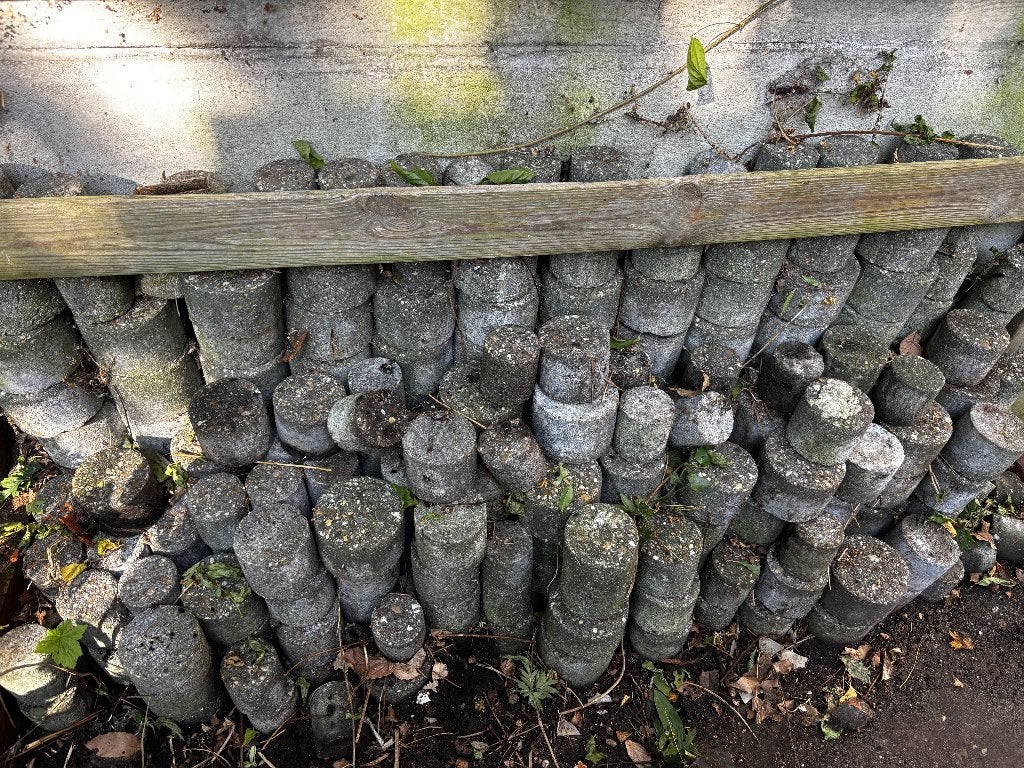 ronde tegels, Tuin en Terras, Ophalen, Overige materialen, Gebruikt, Minder dan 5 m²