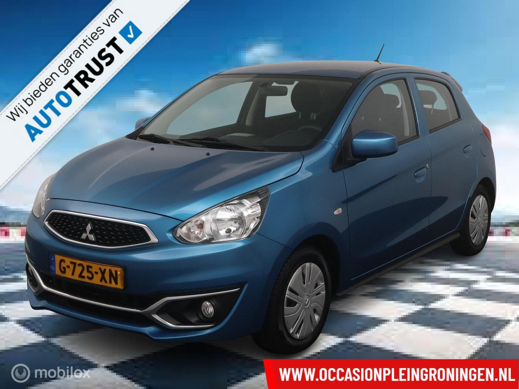 Mitsubishi Space Star 1.0 Cool+ Automaat, Stof, Gebruikt, Blauw, Origineel Nederlands