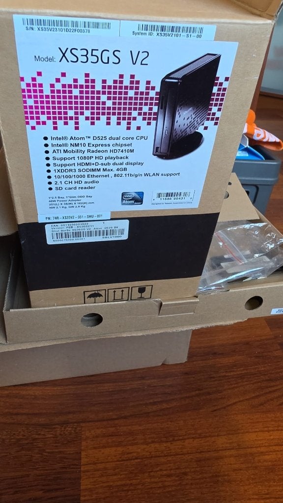Shuttle XS35GS V2 pc nieuw in doos, Ophalen, Nieuw, 4 GB, Onbekend