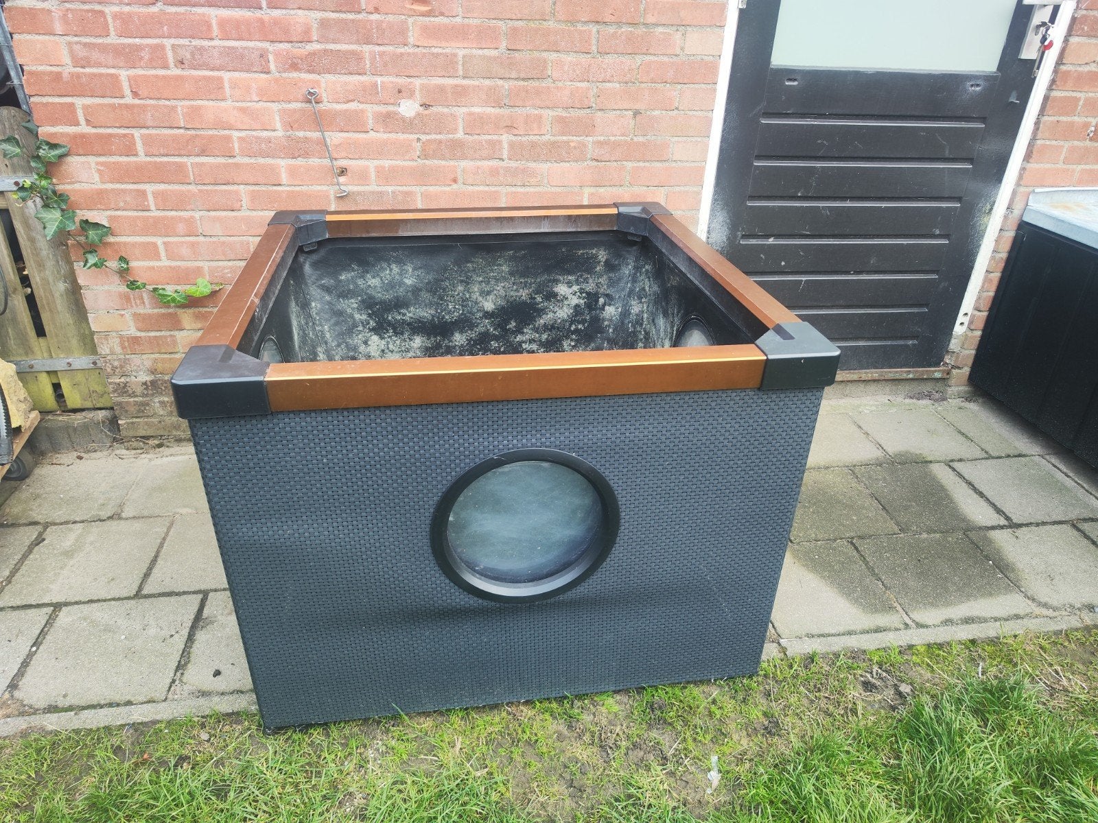 Terrasvijver | Hozelock (95 x 95 x 70 cm, Kunststof, 3 Ramen, Tuin en Terras, Vijvers, Ophalen, Zo goed als nieuw