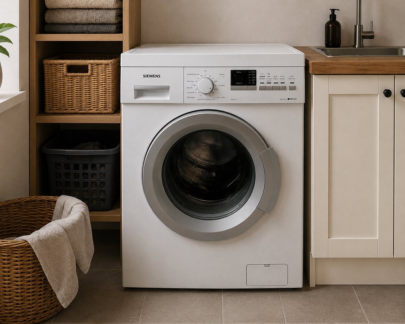 Siemens iQdrive iQ500 Wasmachine, Witgoed en Apparatuur, Ophalen, Gebruikt, 85 tot 90 cm, 1200 tot 1600 toeren