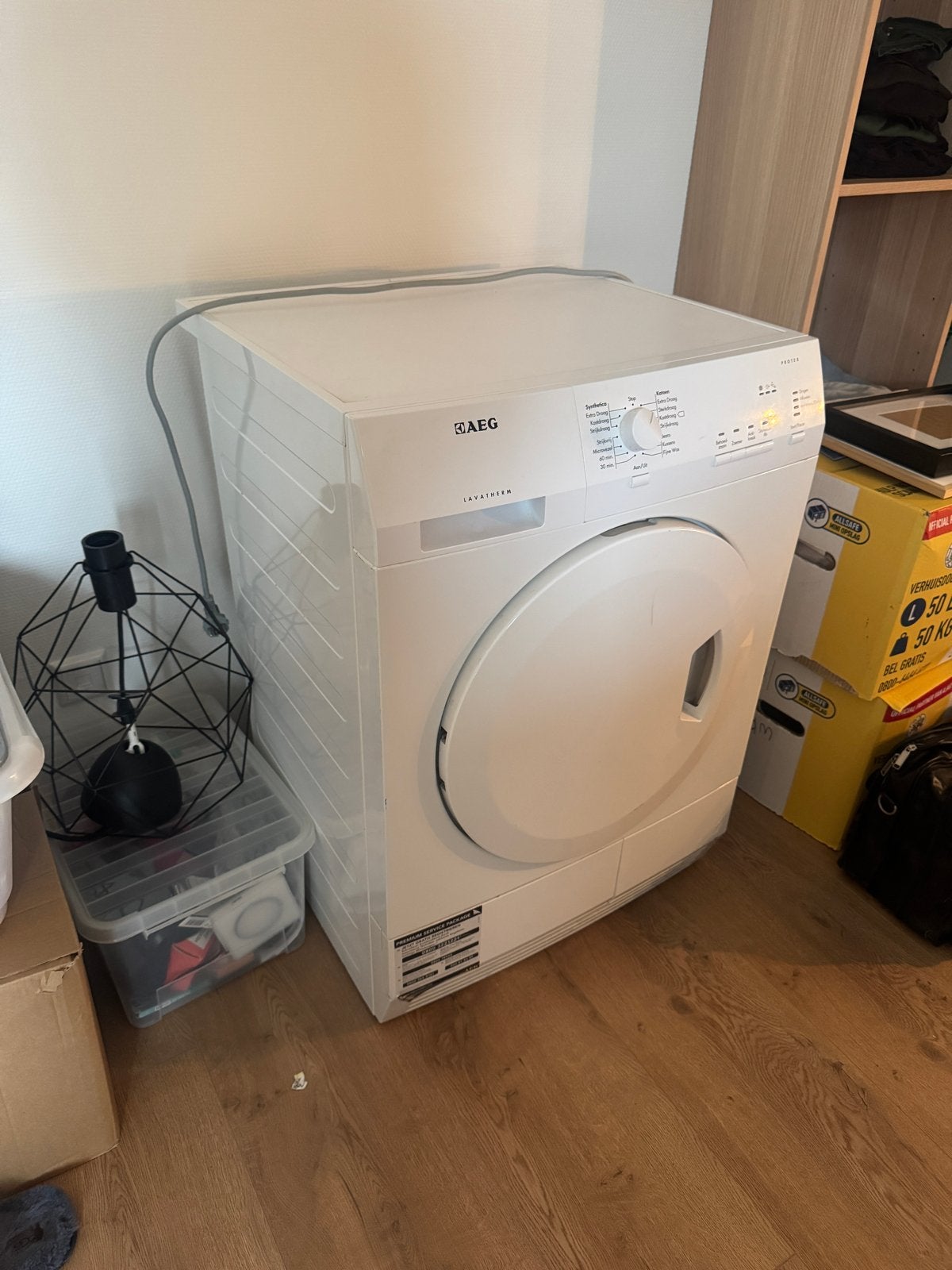 AEG Lavatherm 5127AC wasdroger, Ophalen, 6 tot 8 kg, Gebruikt, Voorlader