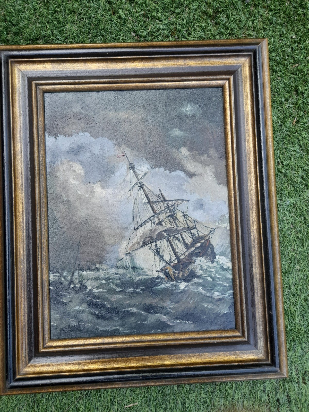 Schilderij 'Storm op Zee' naar Willem van de Velde, Ophalen of Verzenden