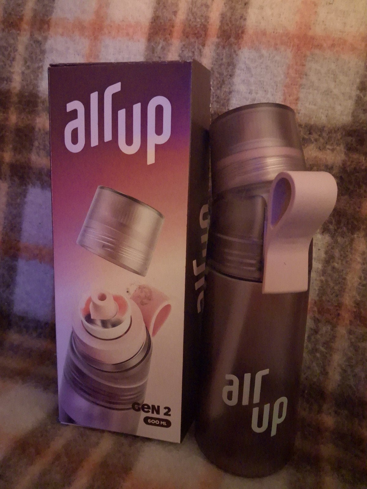 AirUp waterfles Gen 2 - 600 ml, Sport en Fitness, Bidons, Ophalen of Verzenden, Zo goed als nieuw