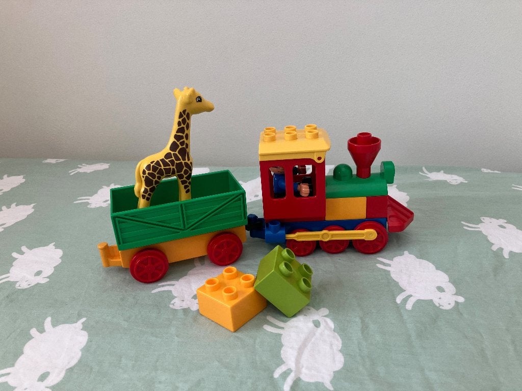 Duplo 6144 Dierentuintrein, Ophalen of Verzenden, Zo goed als nieuw, Compleet, Duplo
