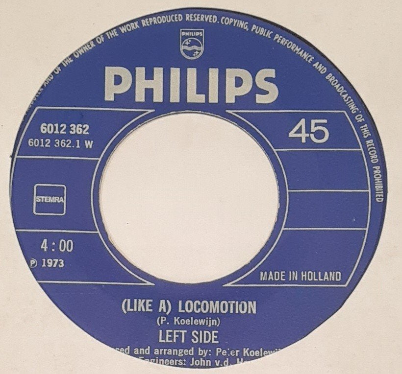 LEFT SIDE - (LIKE A) LOCOMOTION, Cd's en Dvd's, Vinyl Singles, Ophalen of Verzenden, Gebruikt, Pop