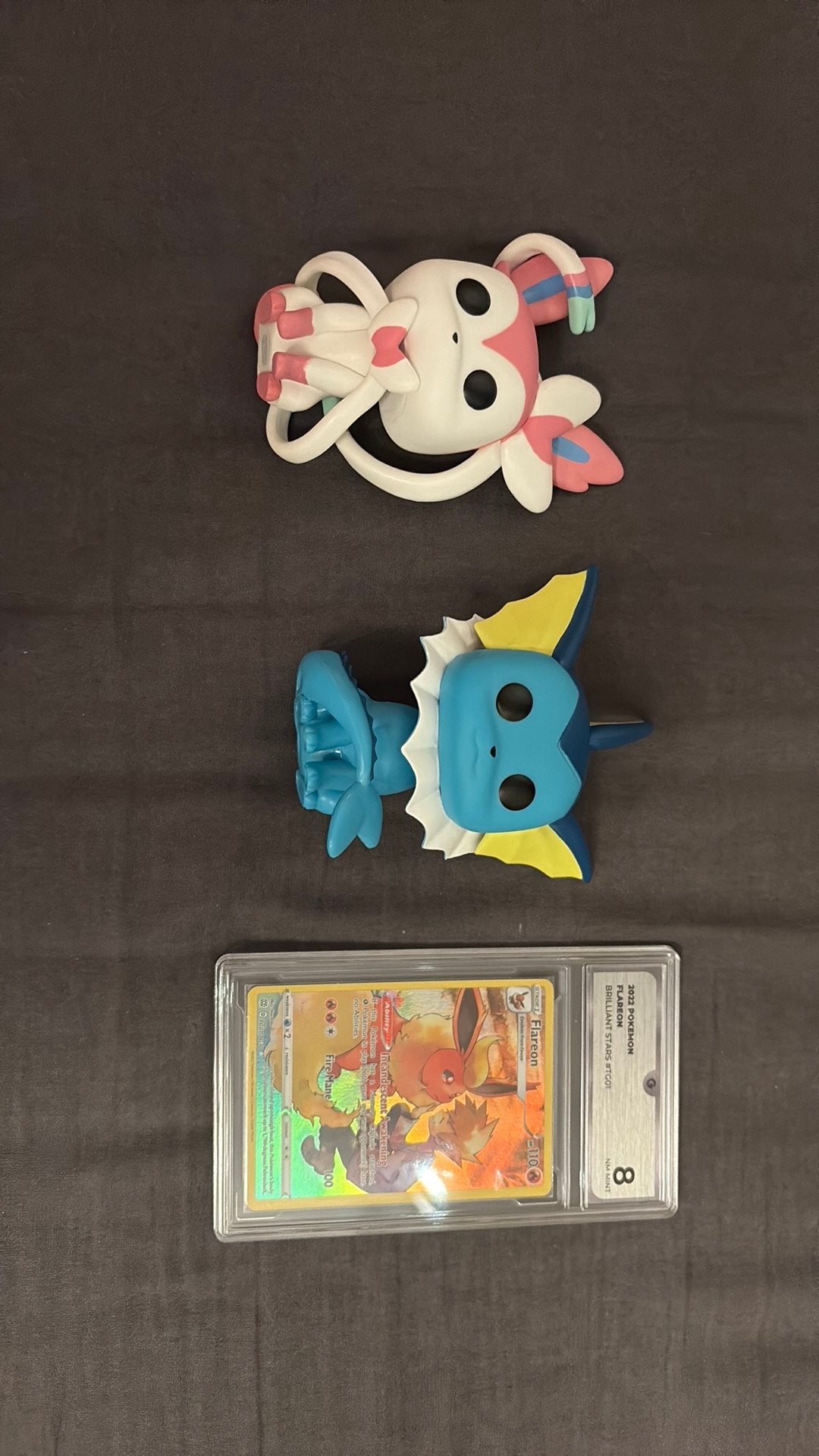 Grade 8 Pokémon Flareon all stars + vaporeon/sylveon funko, Verzenden, Zo goed als nieuw