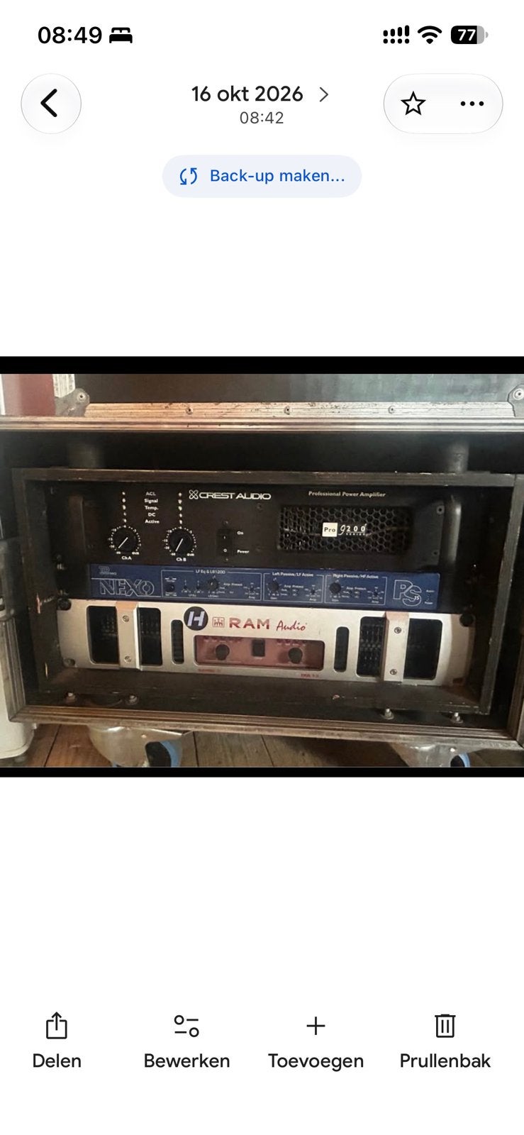 Ram Audio DQL 5.5  / Crest Pro 9200, Ophalen of Verzenden, Zo goed als nieuw, 120 watt of meer, Overige merken