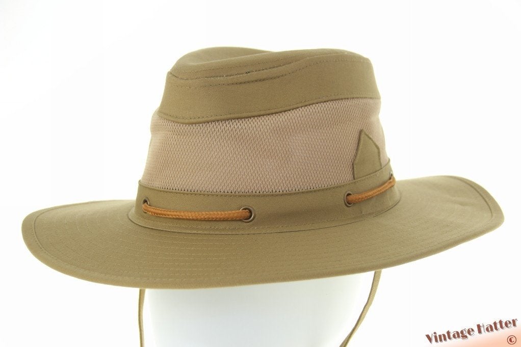 Ventilerende Australische hoed beige bruin 58 en 61 Nieuw, Ophalen of Verzenden, Nieuw, 58 of 59 cm (L, 7¼ of ⅜ inch), Hoed