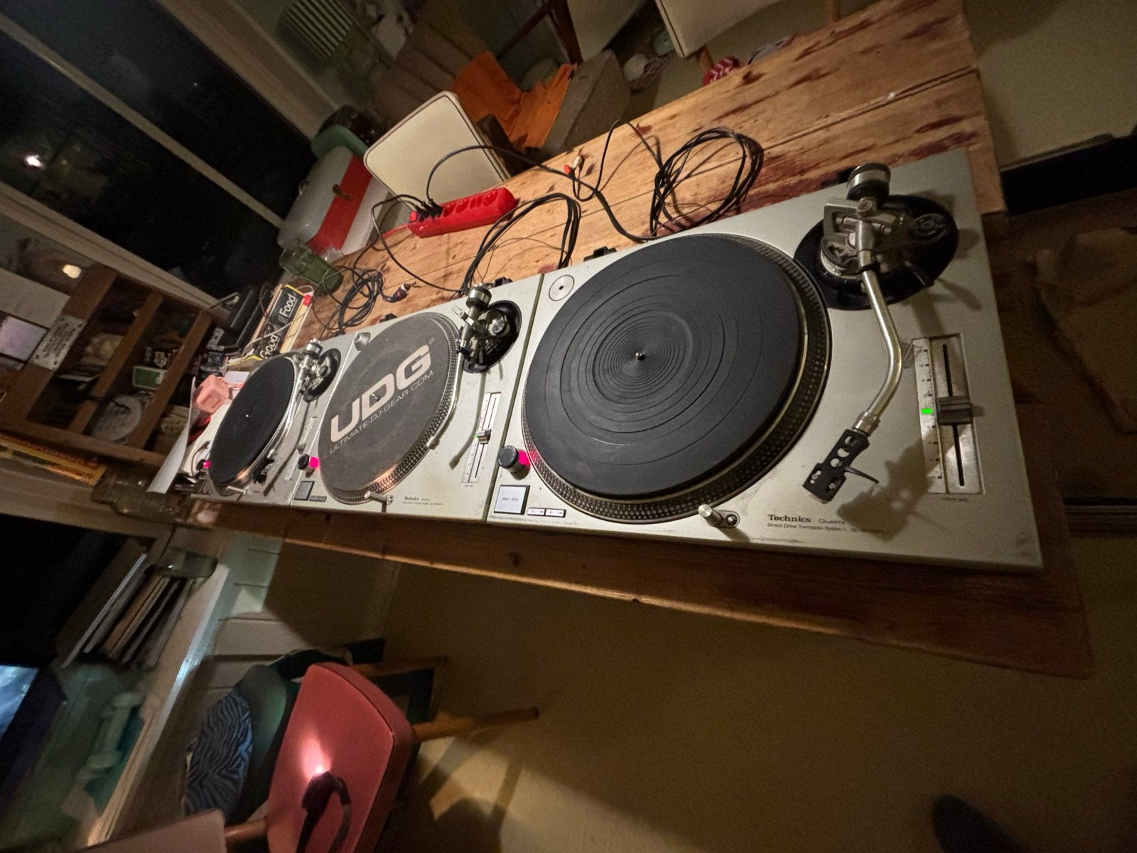 Technics SL-1200MK2 Platenspeler - Direct Drive, Ophalen, Gebruikt, Pitch-regelaar, Platenspeler