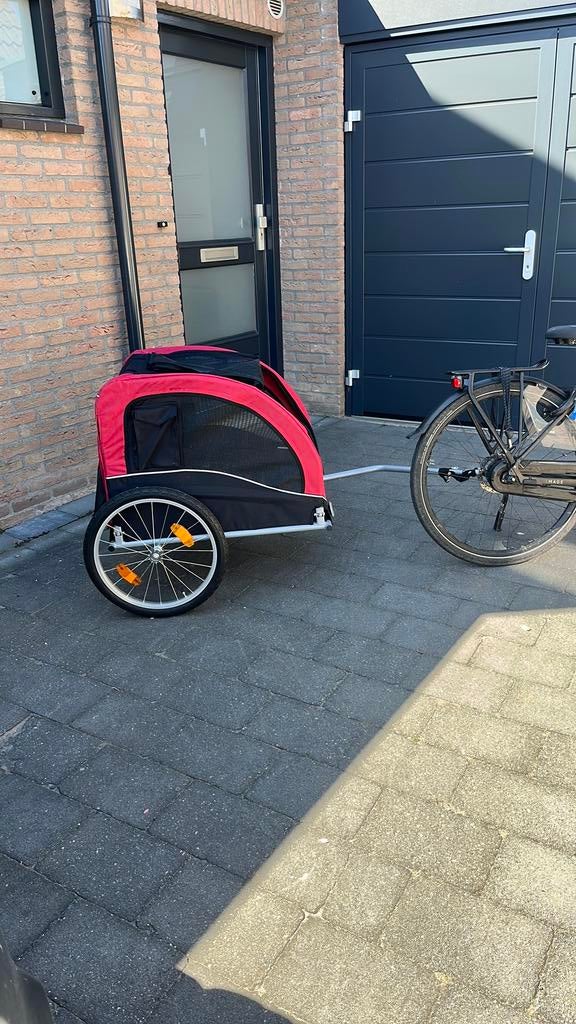 Fietskar voor hond Trixie medium, Fietsen en Brommers, Opvouwbaar, 20 tot 40 kg, Ophalen of Verzenden, Zo goed als nieuw