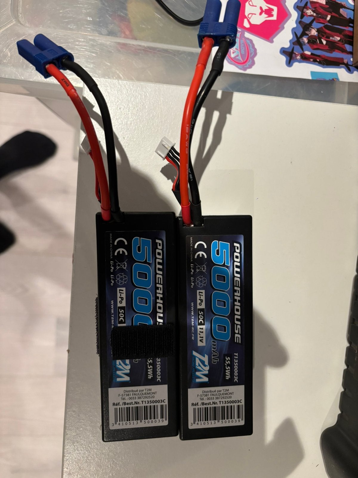 Lipo 3s accu 5000mah 50c met ec5 connector, Ophalen of Verzenden, Zo goed als nieuw