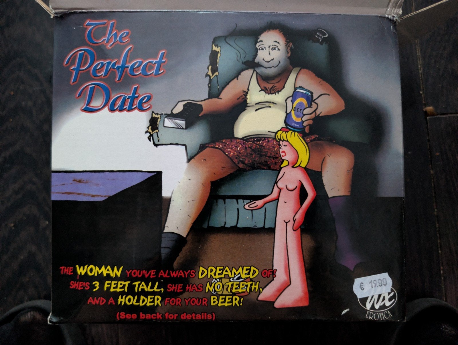 The Perfect Date opblaaspop/bekerhouder, Hobby en Vrije tijd, Ophalen of Verzenden, Zo goed als nieuw