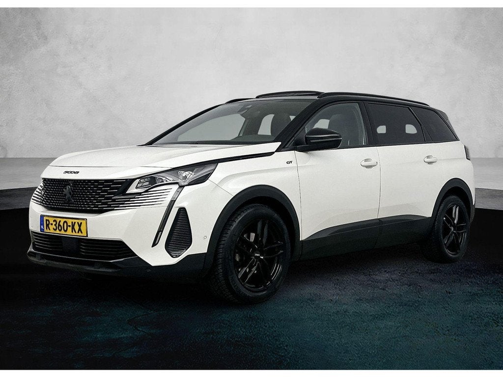 Peugeot 5008 1.6 180pk GT Pack Business | Panoramisch schuif, Auto's, Peugeot, 4 cilinders, 181 pk, 7 stoelen, Wit